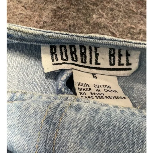 Vintage Robbie Bee Light Blue Denim Overall Dress - Picture 4 of 8